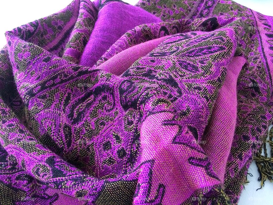 Purple Pashmina Shawl 