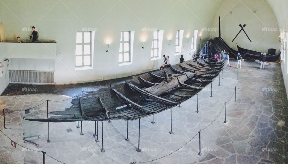 Viking ship in Viking Ship Museum Oslo 