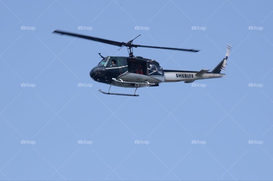 Sheriff helicopter.
