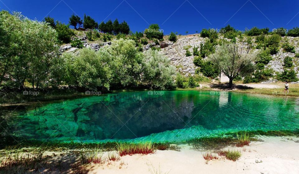 Zrmanja River in Omiš Croatia