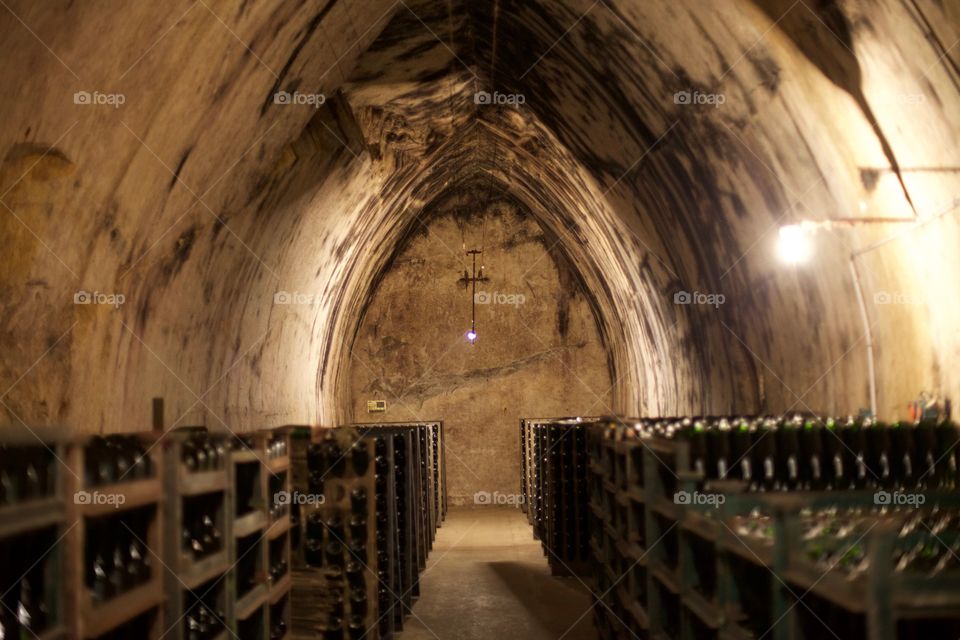 champagne cellar