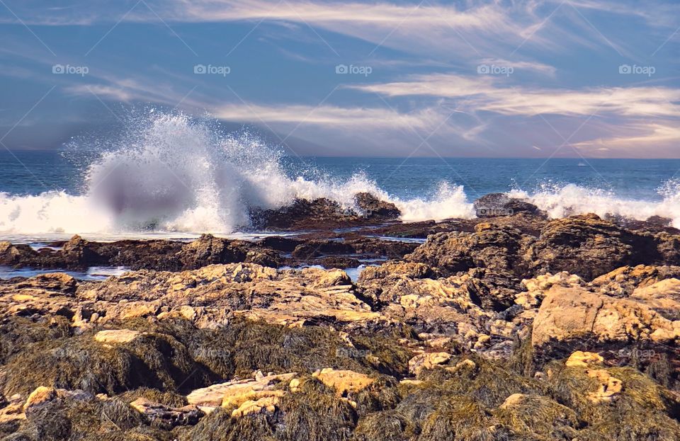 Foap Mission Local Treasures! Ocean Rock Formations With Crashing Waves