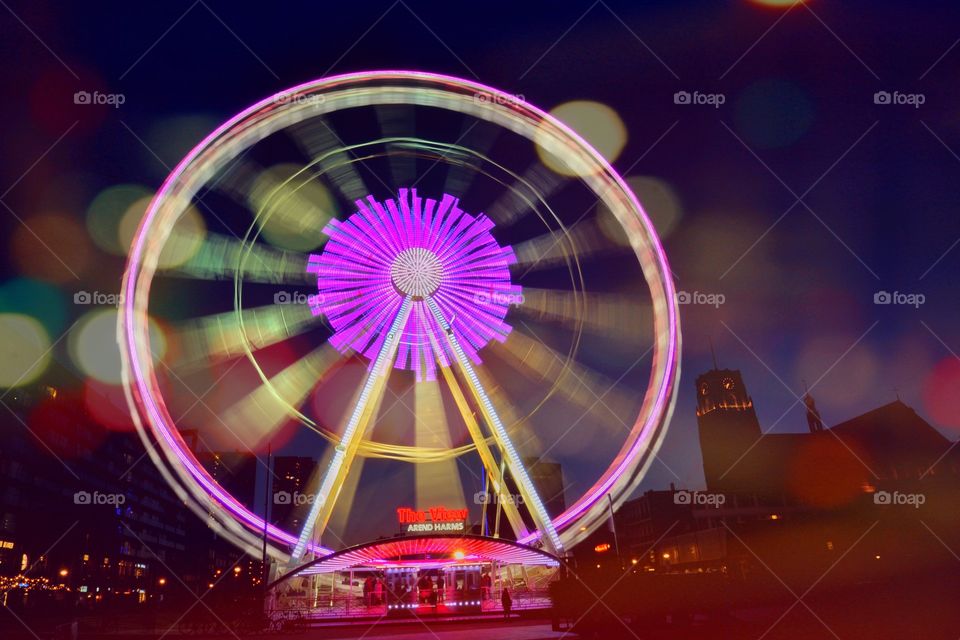 Giant wheel in Rotterdam