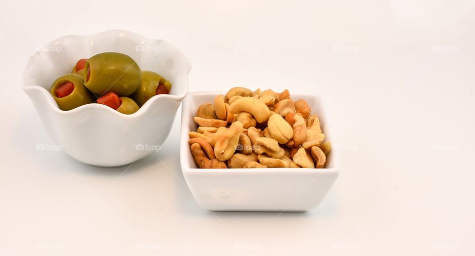 Olives and Cashew afternoon snack