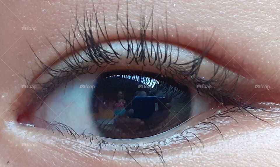 this is my child's eyes, visible to me and my wife..
