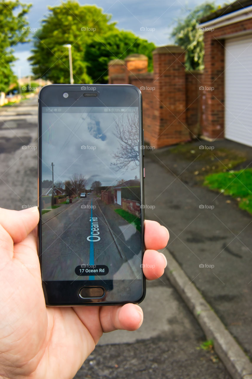 Using Google maps street view