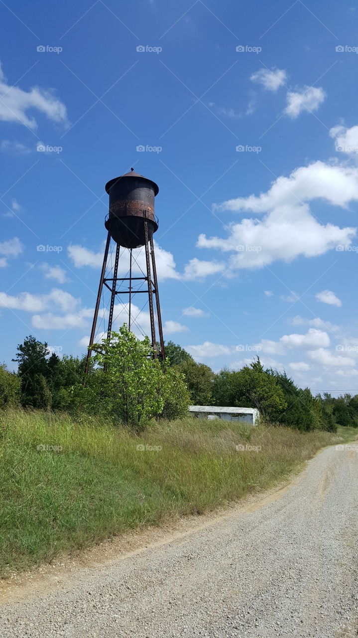 The old water tower and Shamrock jail!