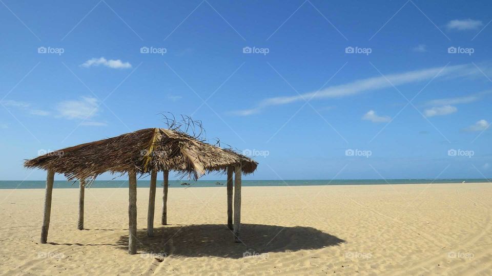 Barrack at the beach