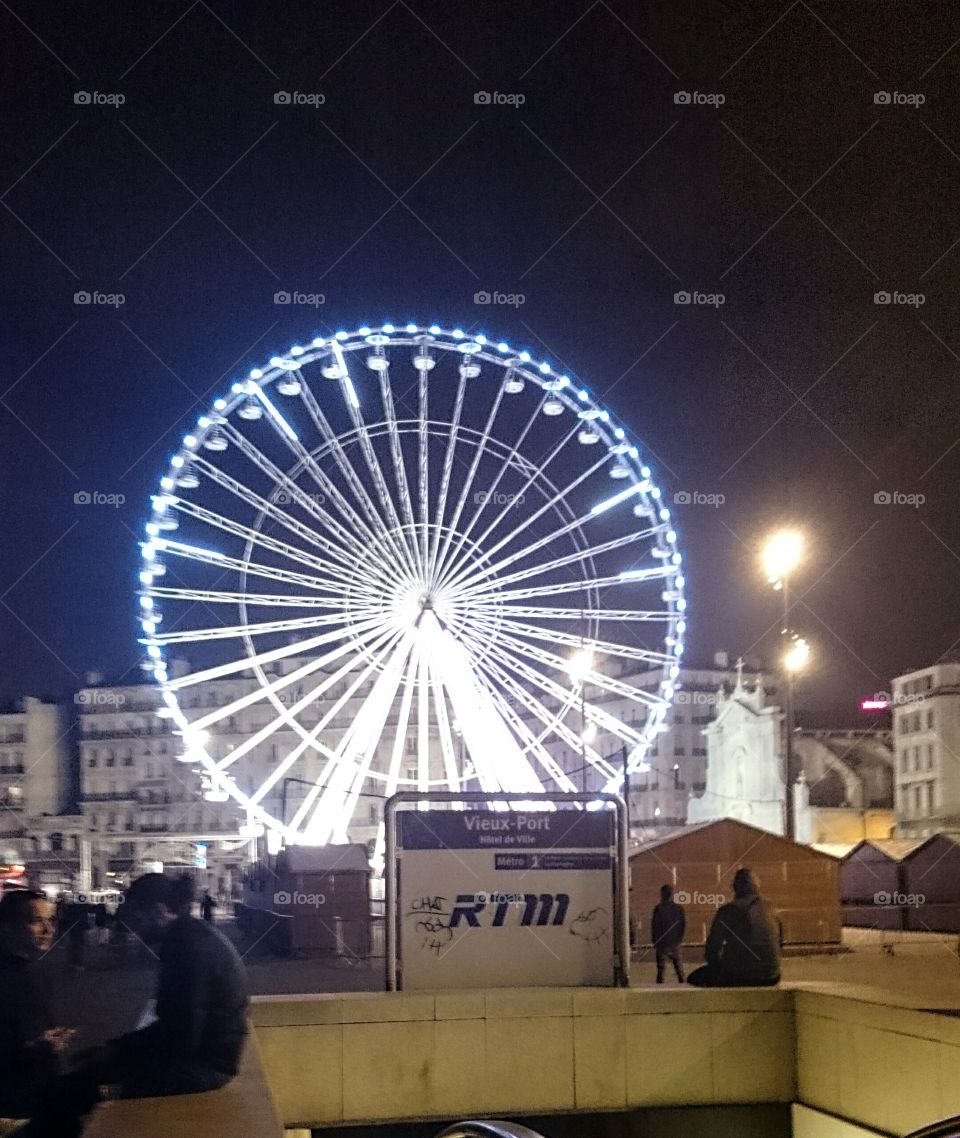 Ferris Wheel in Vieux Port, Marseille