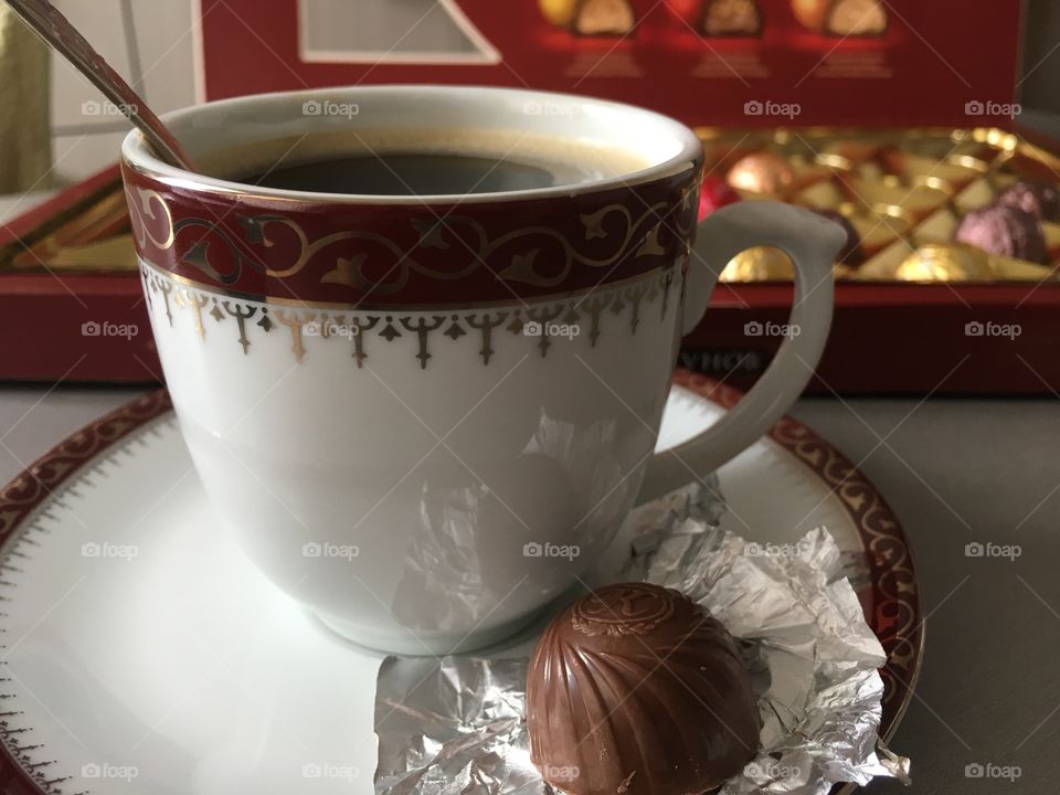 Coffee and candy 