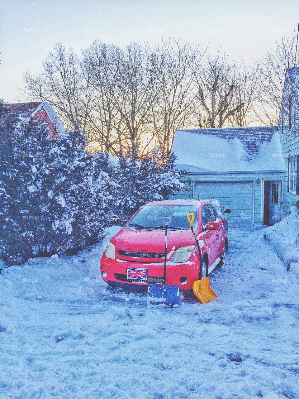 Done with all this snow shovelling! 