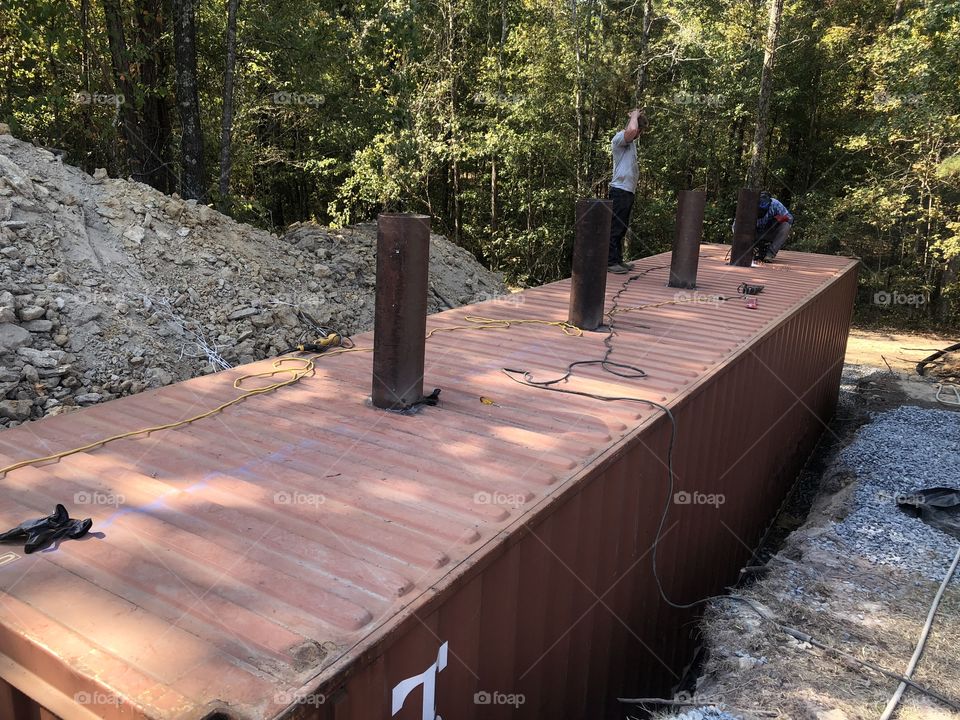 Installing a storm shelter 