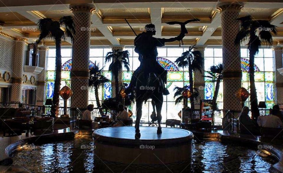 Statue in Hotel lobby