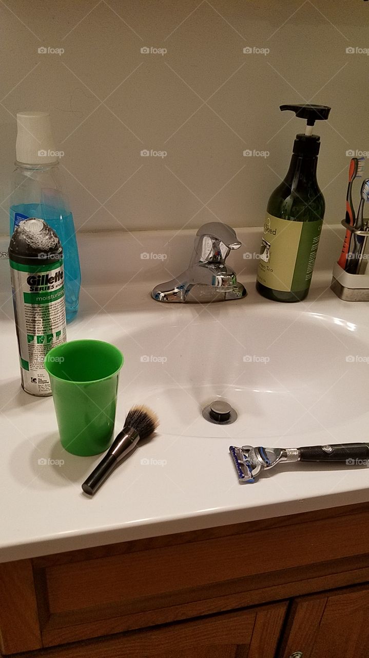 The ritual of shaving