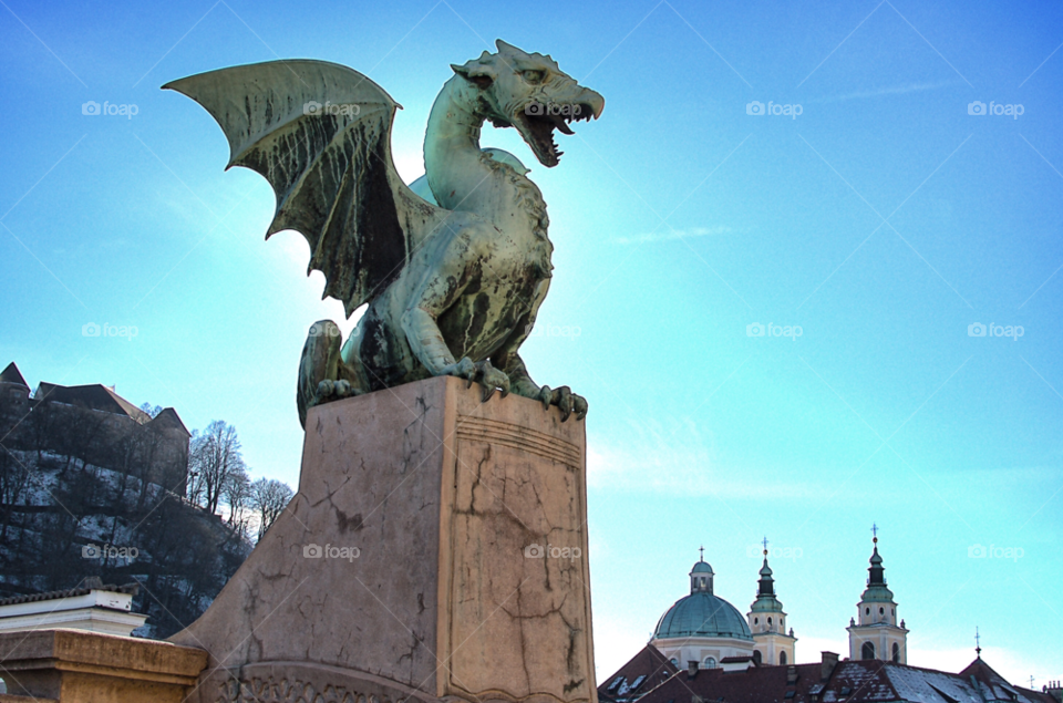 city dragon ljubljana slovenija by selecshine