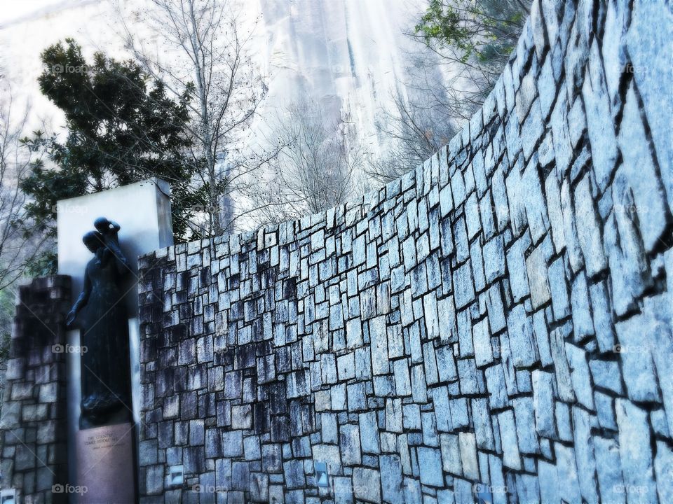 Statue at stone mountain