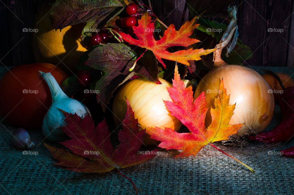 still life with vegetables