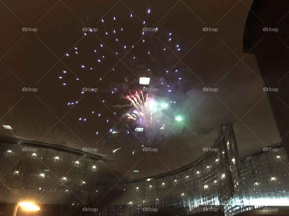 Light, Christmas, Dark, Fireworks, Blur