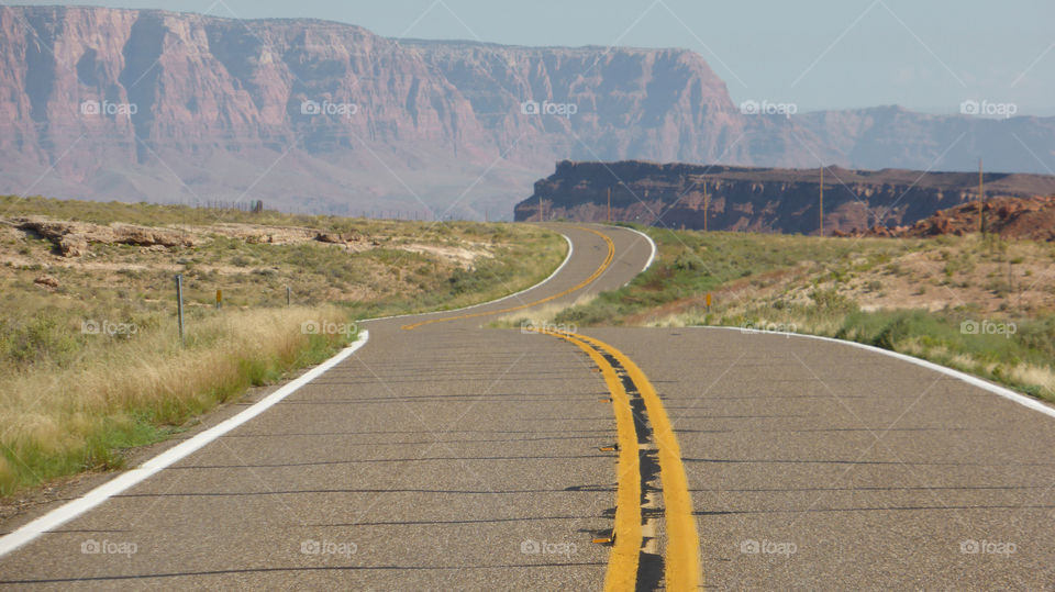 View of empty road