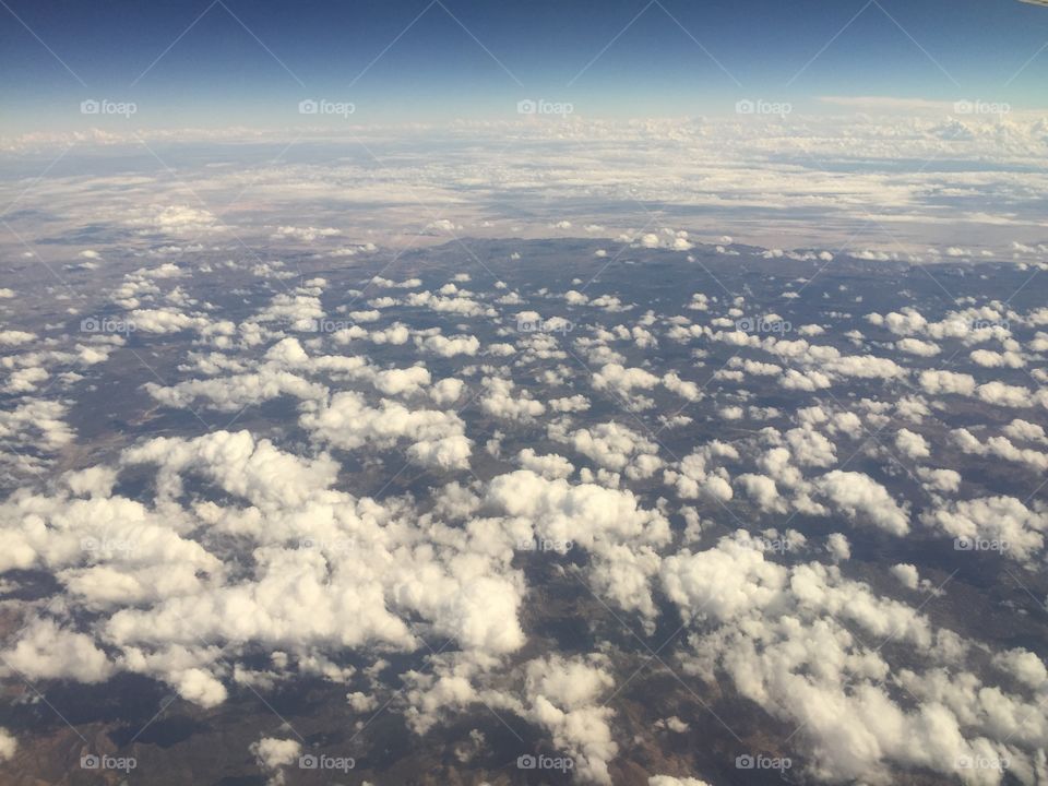 Beautiful view from a plane 