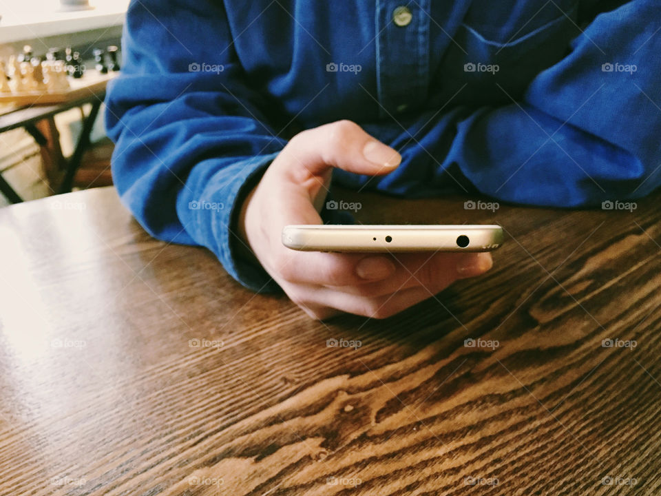 Girl using mobile phone