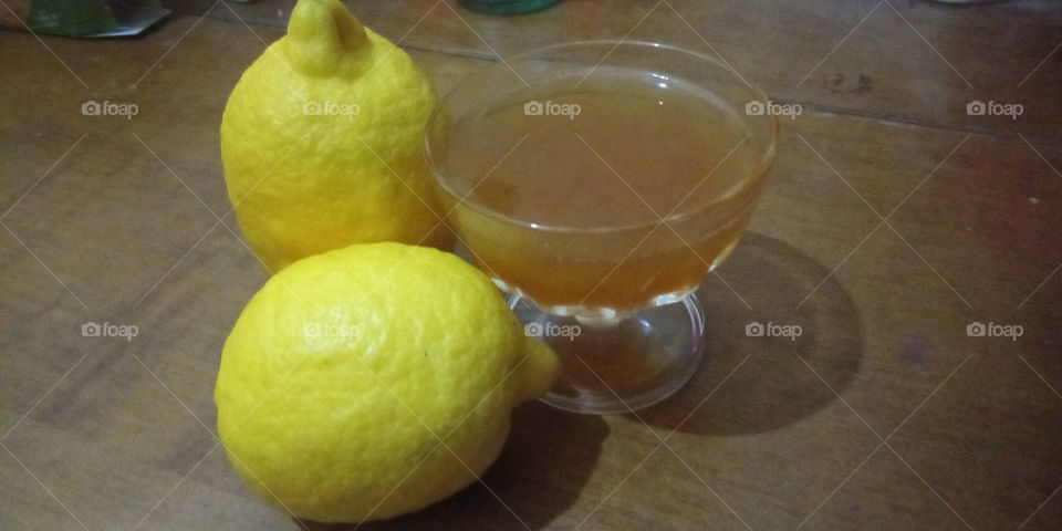 Lemon jelly cup