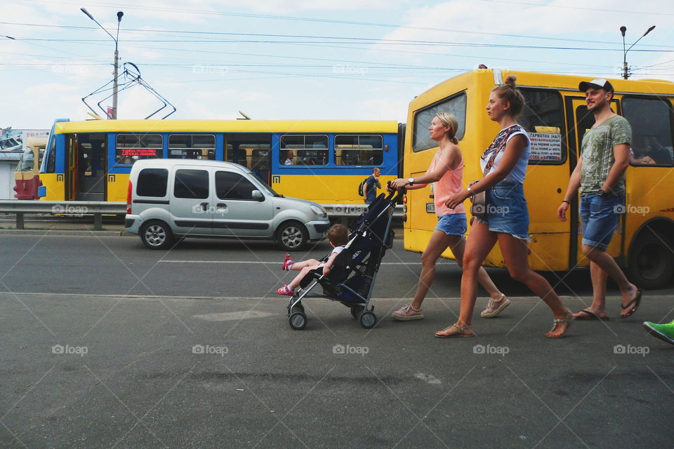 city ​​of Kiev in motion