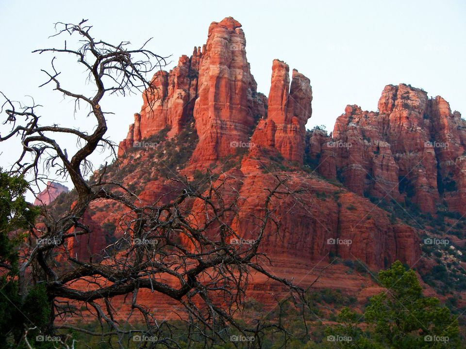 View of rock formation in Sedona