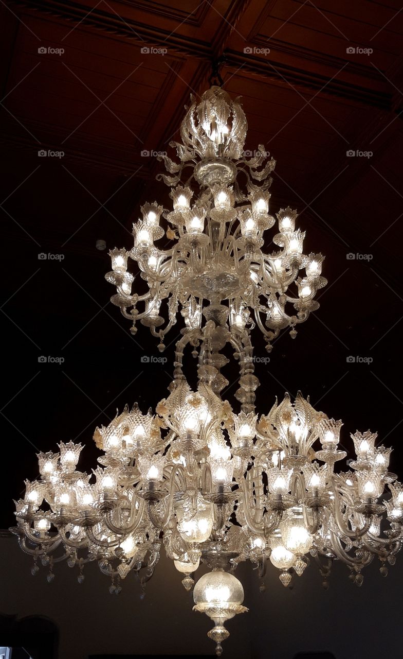 chandelier in the royal castle of Sintra