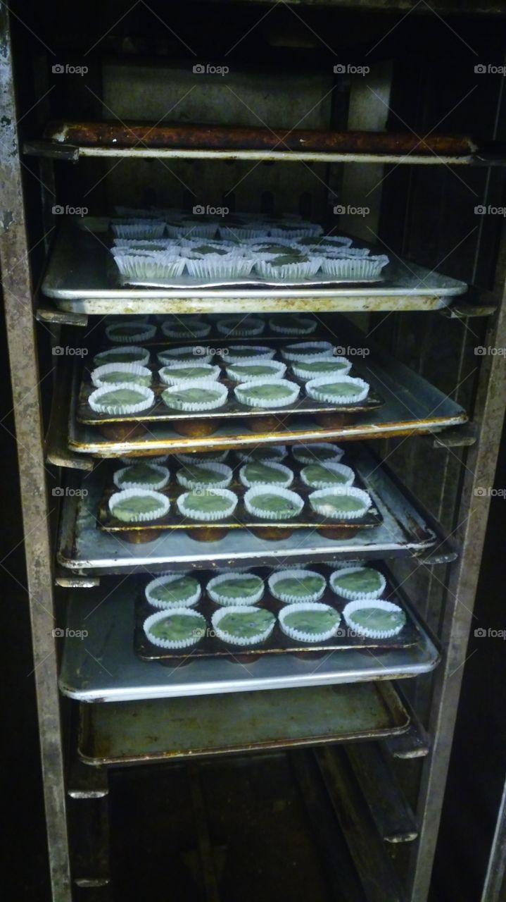 8 dozen blueberry muffins