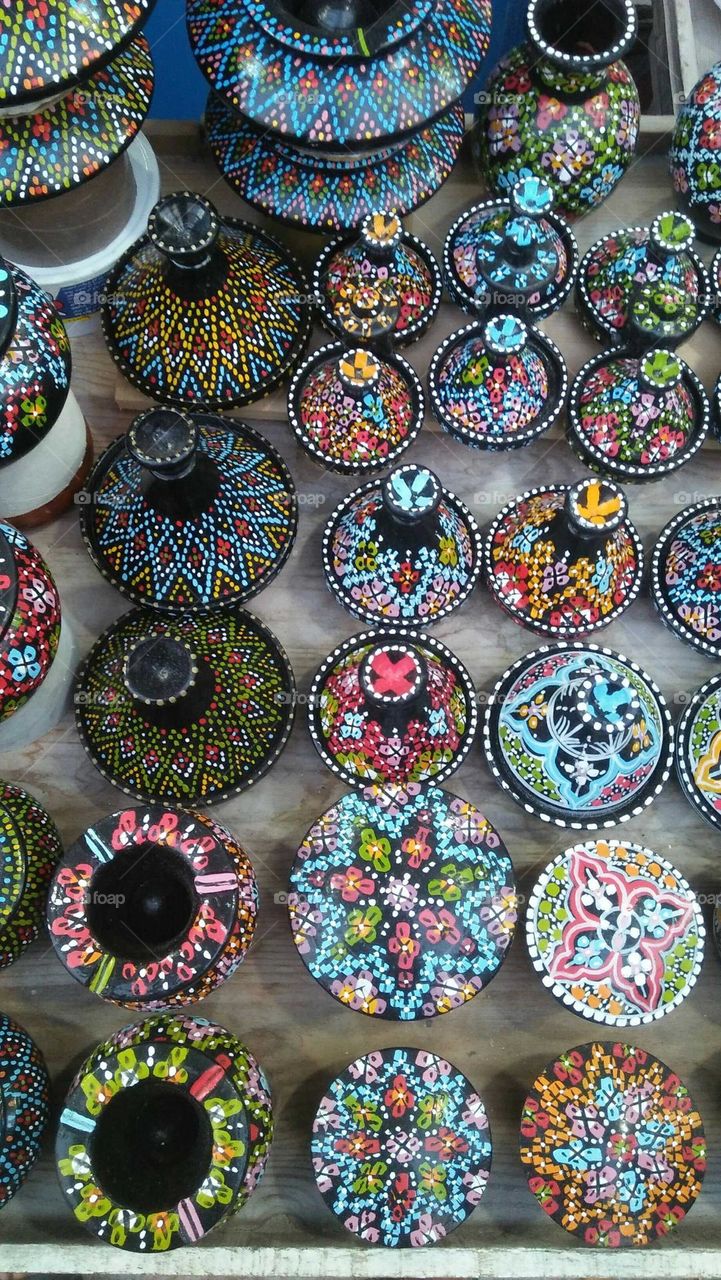 Beautiful moroccan pottery.