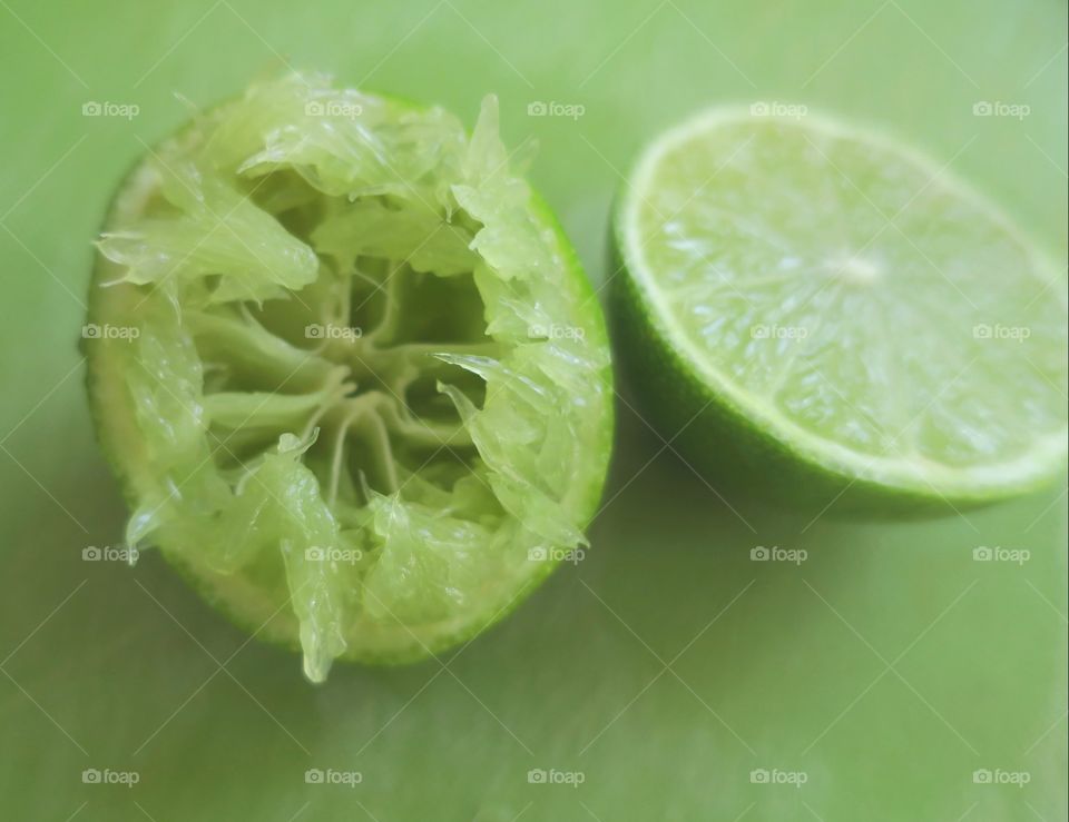 squeezed lime