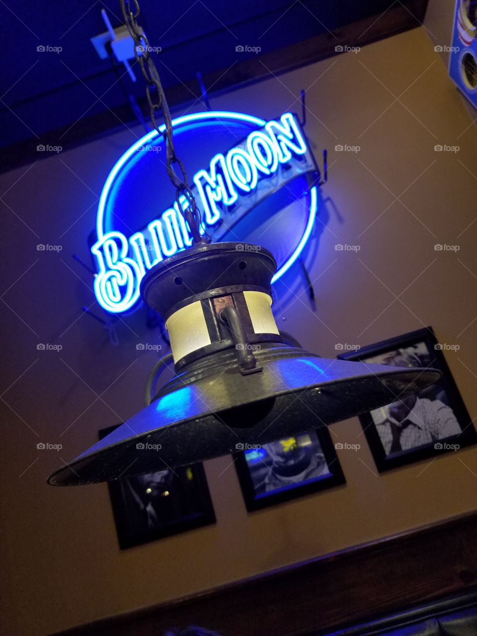 Blue Moon Neon Sign