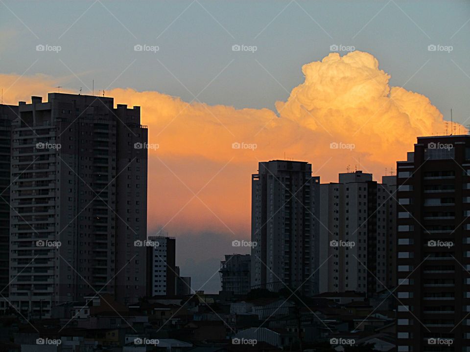 entardecer São Paulo SP Brasil