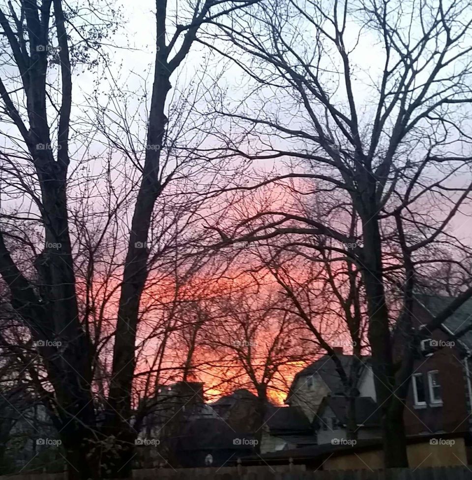 The Sky Is Burning