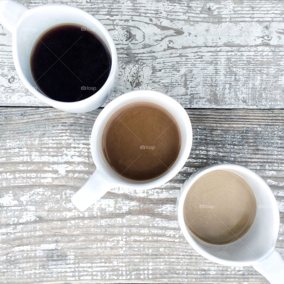 The 3 shades of coffee
