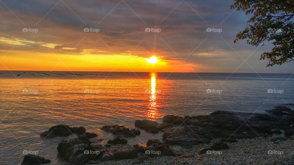 sunset on beach