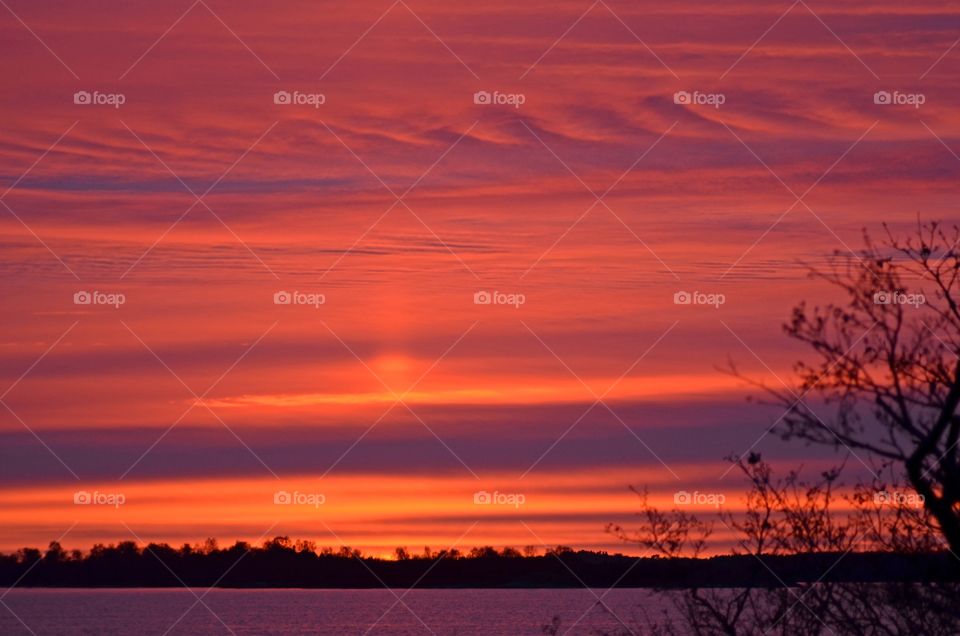 Scenic view of sunset