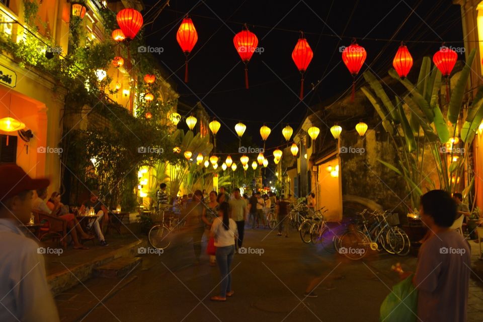 The streets of Hoi An. The lovely streets of Hoi an, Vietnam at night. Taken during my travels in SEAsia