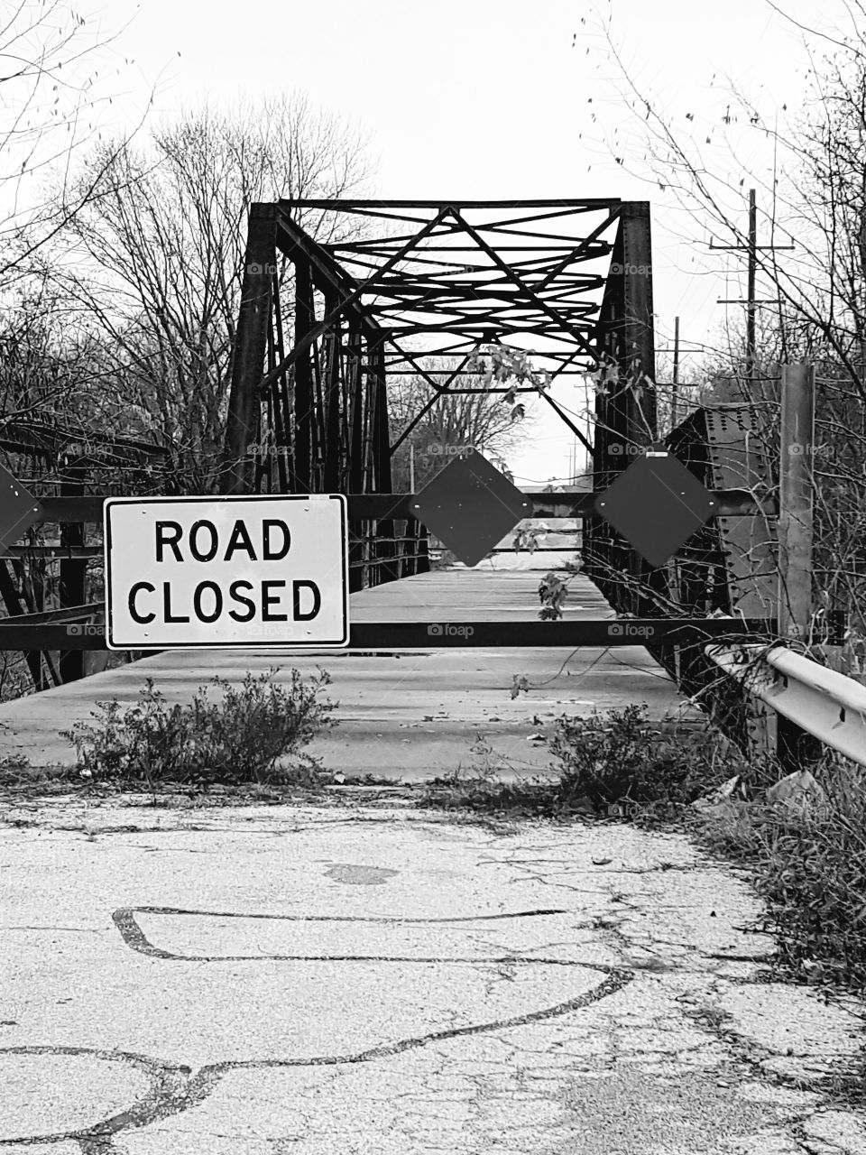 Old 1920 bridge in need of repair.