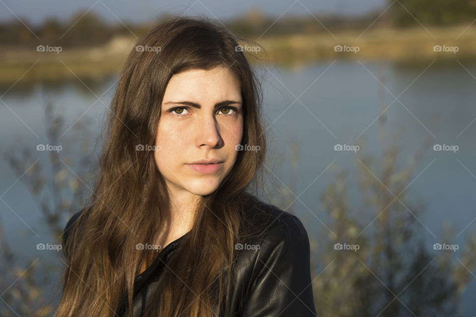 Portrait of a beautiful woman