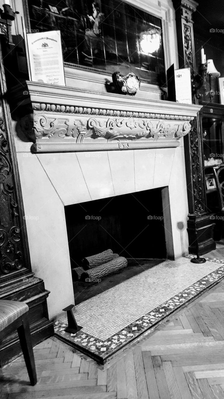 old fireplace