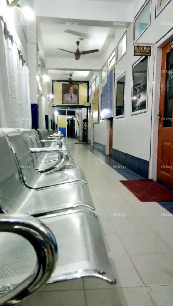 Empty corridor of Dr Das Hospital N Diagnostic Center
