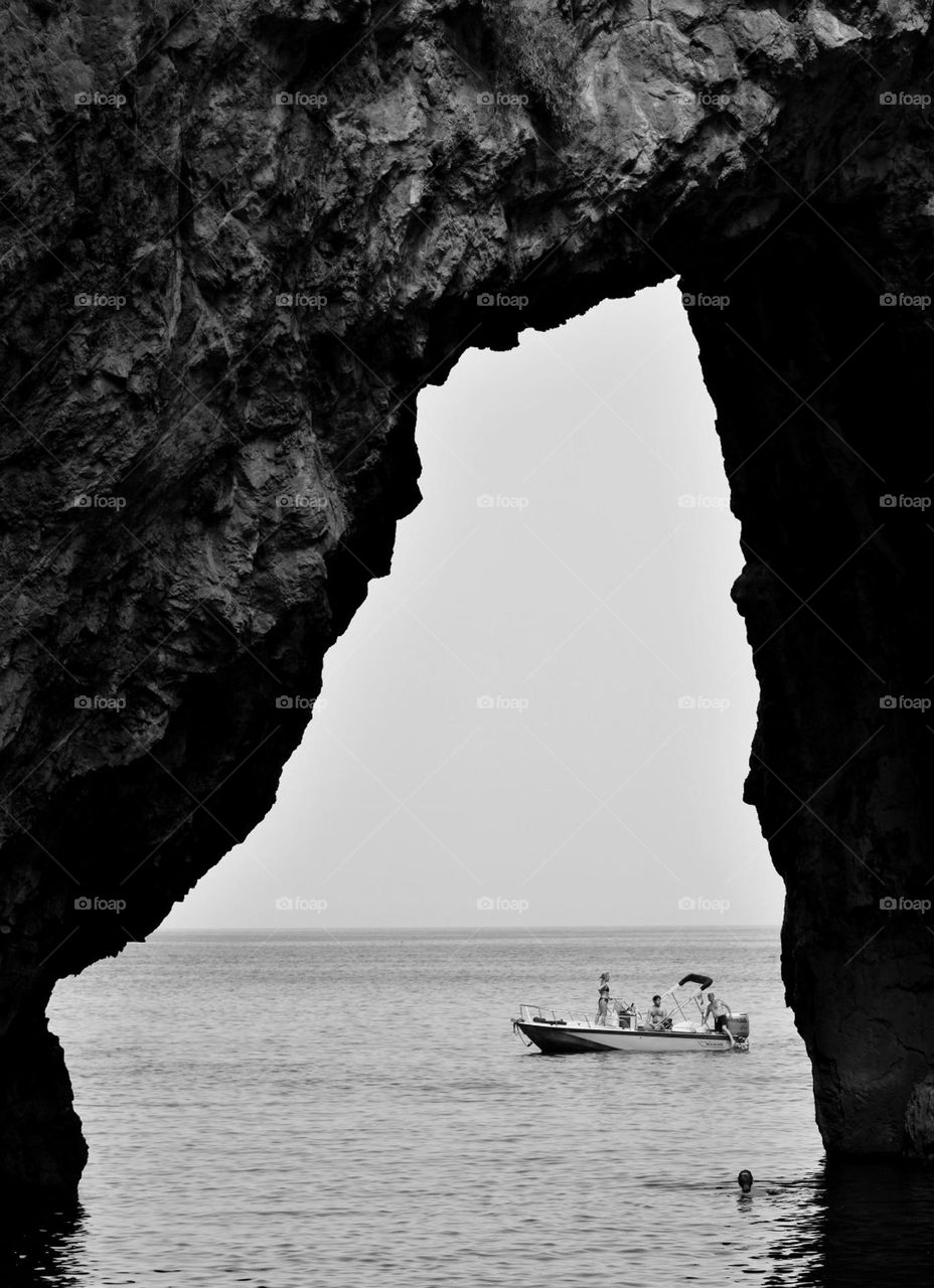 natural frame at the sea