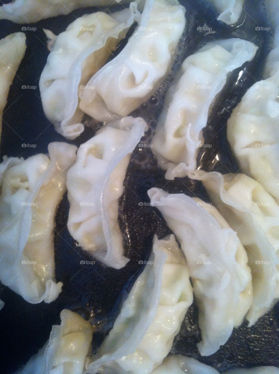 Goyza. Fried dumplings 