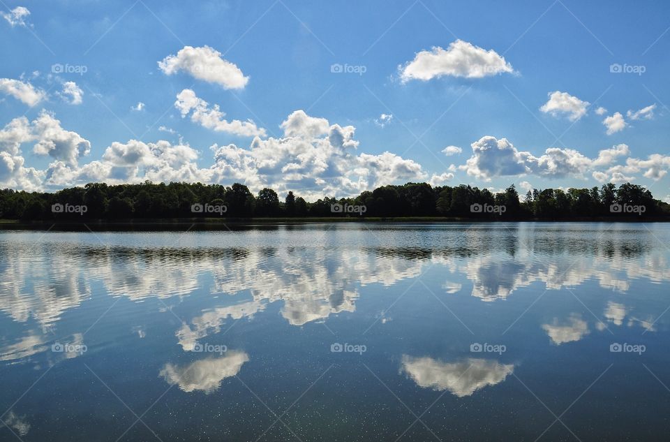 sunny day at the lake