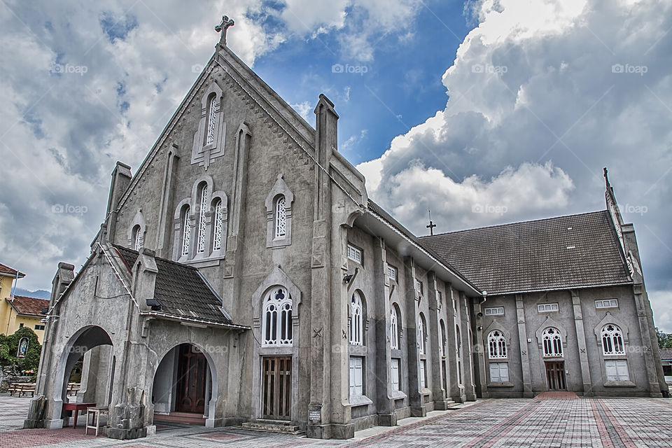 Close-up of church