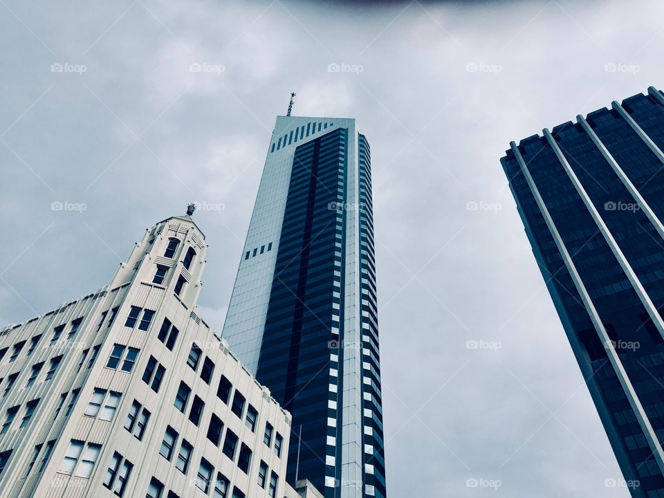 Cityscape on an overcast day.