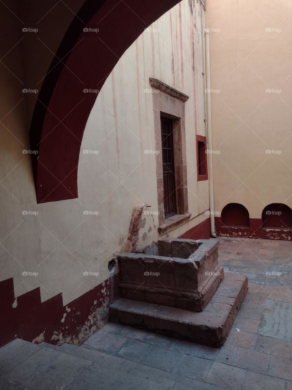 Old water fountain in a Mexican Colonial House