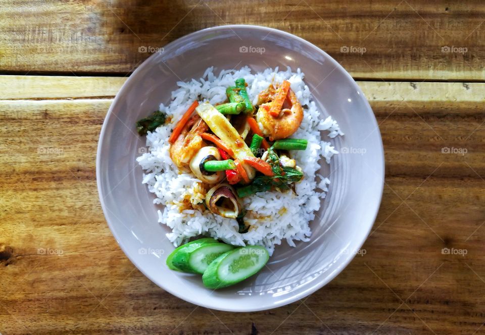 Fried Rice with Curry Sauce